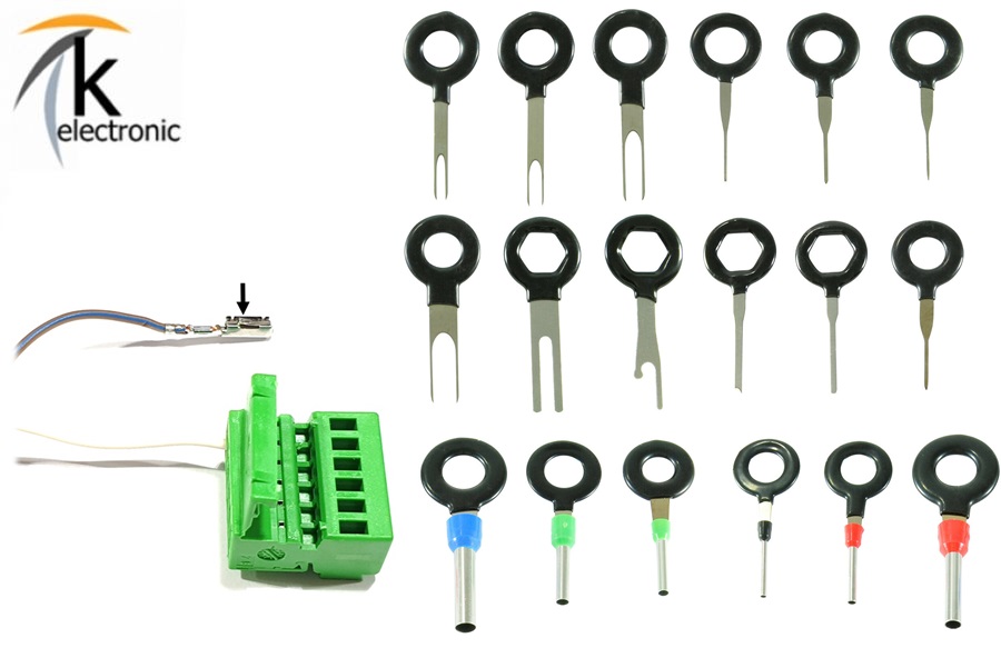 Entriegelungswerkzeug Auspinwerkzeug Lösewerkzeug Steckkontakt Entriegeln lösen 