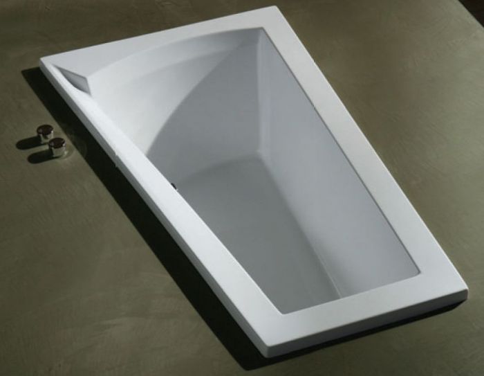 Füße 100x170 Raumsparwanne extra tief Badewanne 170x100 cm Nera Rechts incl 