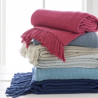 Onyx Contemporary Fine Weave Textured Cosy Soft Fleece Throw 150x200cm 