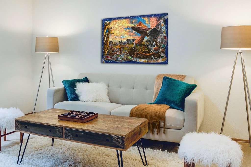 The King Leone Puzzle 1000 Pezzi Clementoni Animals 