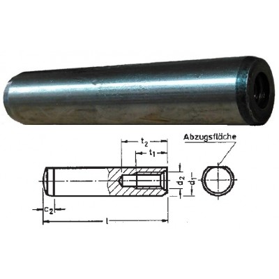 2 St.Zylinderstifte DIN7979 16x50 Passstifte gehärtet Zylinderstift Innengewinde 