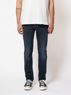 Nudie Herren Regular Fit Organic Bio Denim Jeans HoseBig Bengt Night Thunder 
