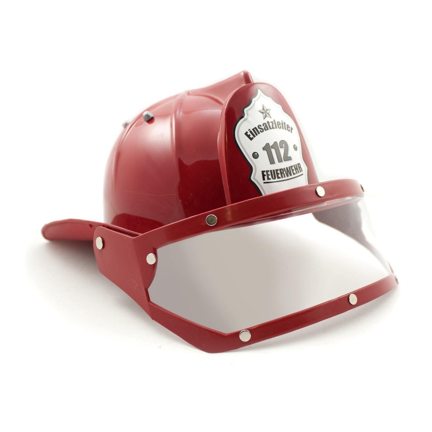 Toi-Toys feuerwehrhelm mit Visier Jungen rote Größe 