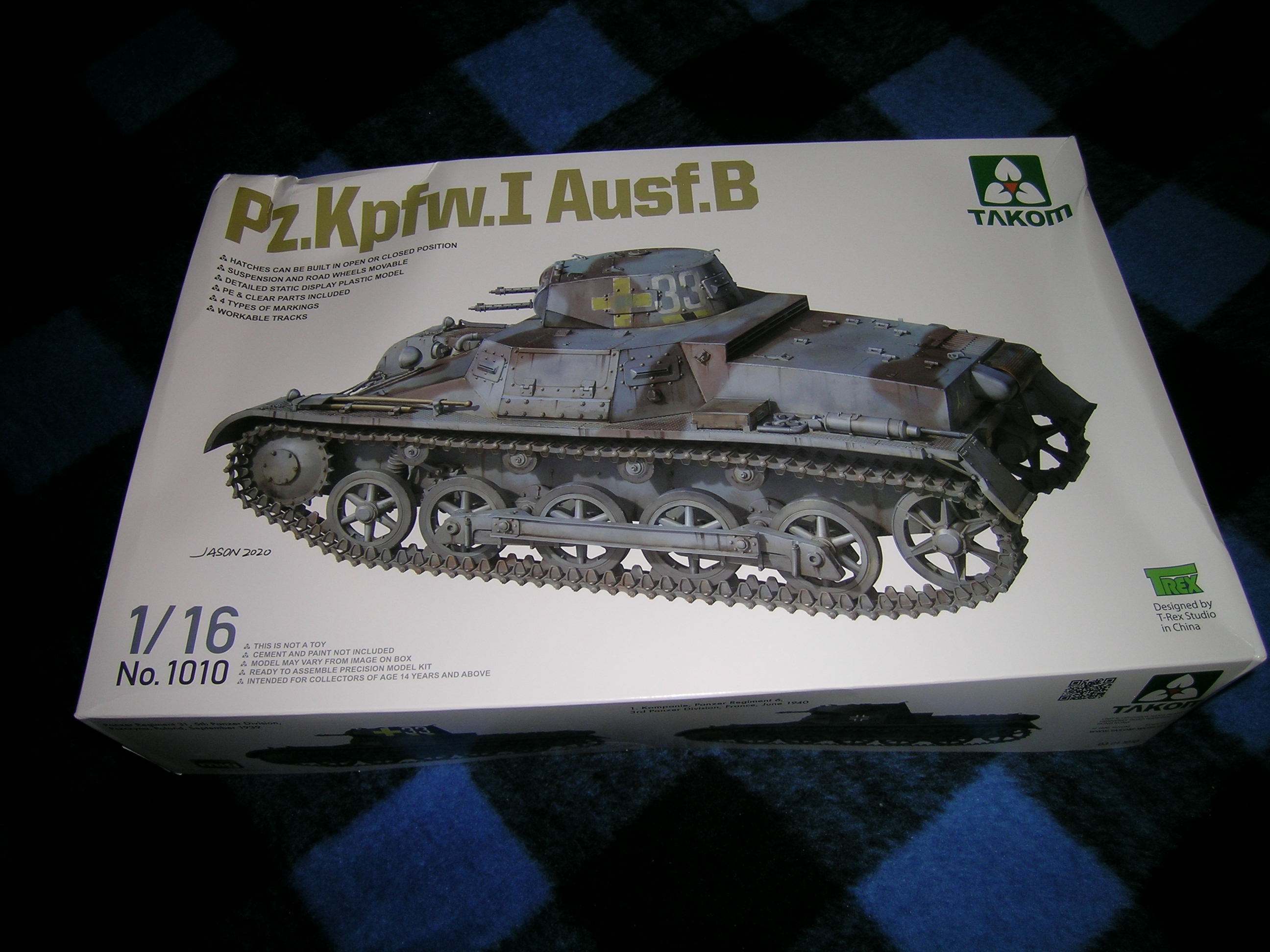 Takom 1010-1:16 Pz.Kpfw.I Ausf.B Neu 