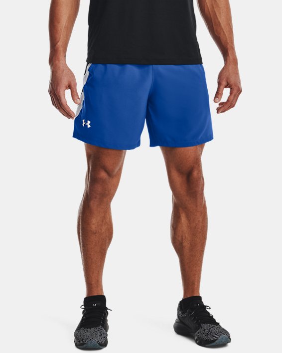 Under Armour Launch Mens Running Shorts Blue 7 Inch Run Short Ultra Lightweight 