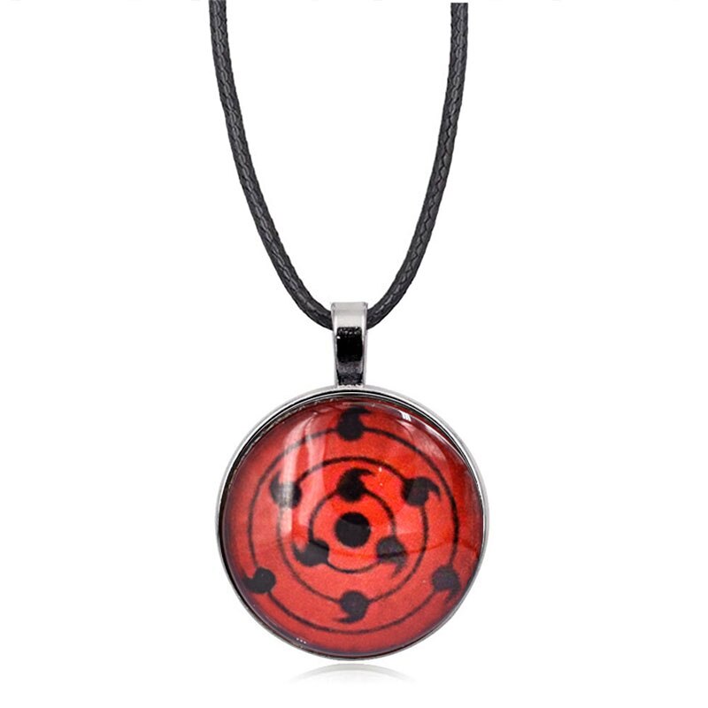 Naruto Juwel Schmuck Halskette Anhänger Hatake Kakashi Mangekyo Sharingan Logo 