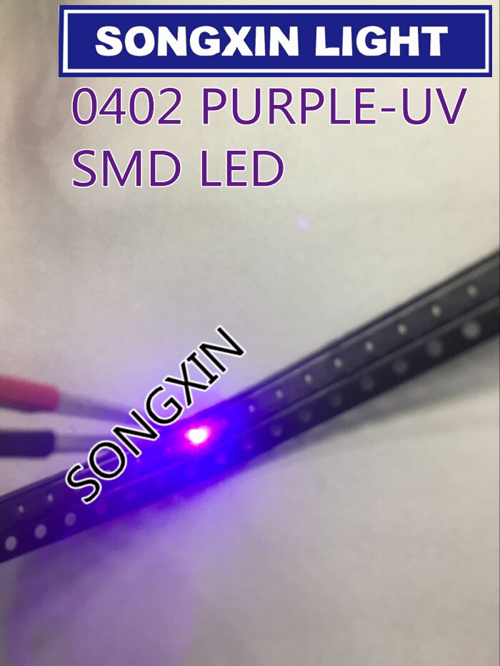 S911-100 Stück SMD LED 0603 violett lila LEDs UV purple 