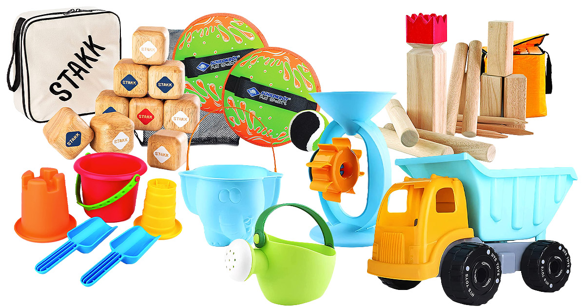 Best Sporting Strandspielzeug Set zwei Schläger und Bälle bunt draußen Spielzeug 