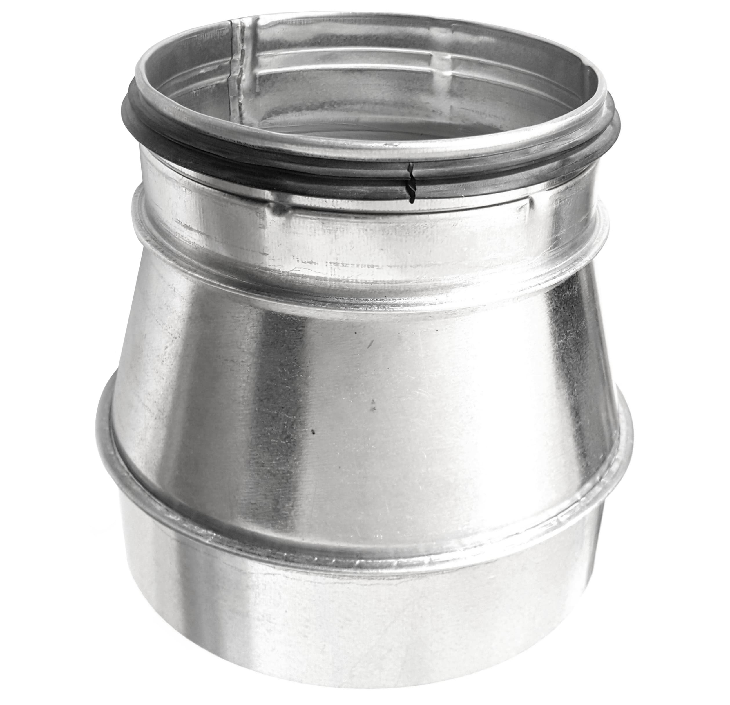 Wickelfalzrohr Reduzierung kurz NW 100mm auf NW 80mm mit Dichtung 