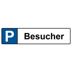 Behinderten Parkplatz mit Kennzeichen Aufkleber 
