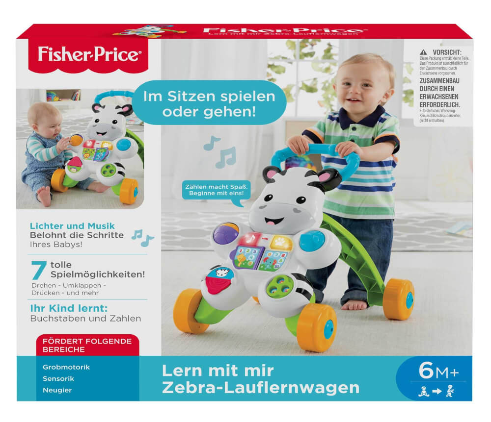 Fisher-Price Activity Lauflernwagen Feinmotorik Grobmotrik Sensorik 6-36 Monate 