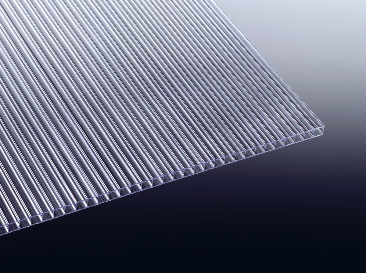 Polycarbonat Platte Bruchfest Klar Farblos 6er 1210 x 605 x 4 mm für Gewächshaus 