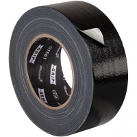 50m lang für Hobby & Beruf 2 Rollen Gewebeband Gaffa Tape 48mm breit Schwarz 