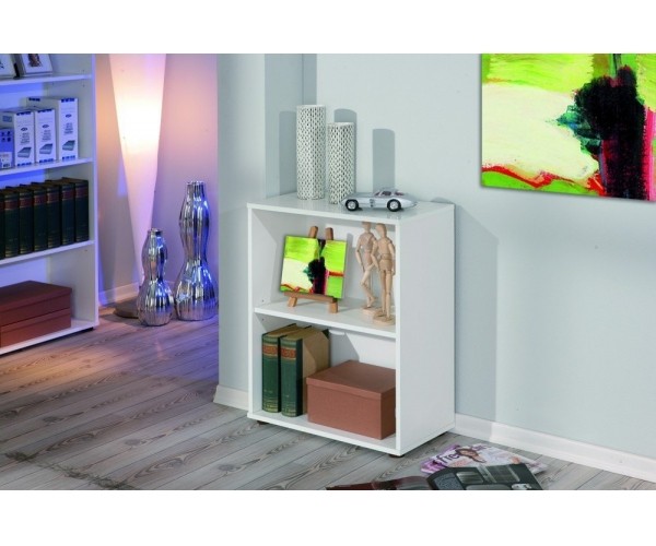 REGAL HOLZREGAL BÜCHERREGAL RAUMTEILER BÜROREGAL EICHE DEKOR OFFICE 146 cm HOCH 
