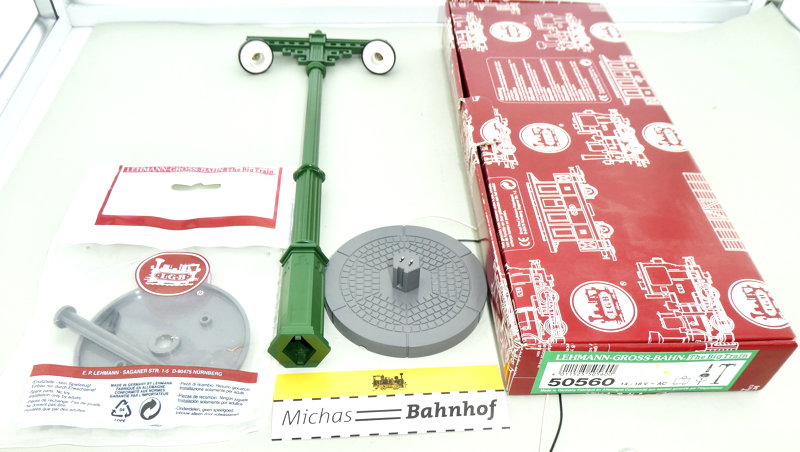 Spur G LGB 50550 Bahnhofsleuchte 1-flammig 2402D 