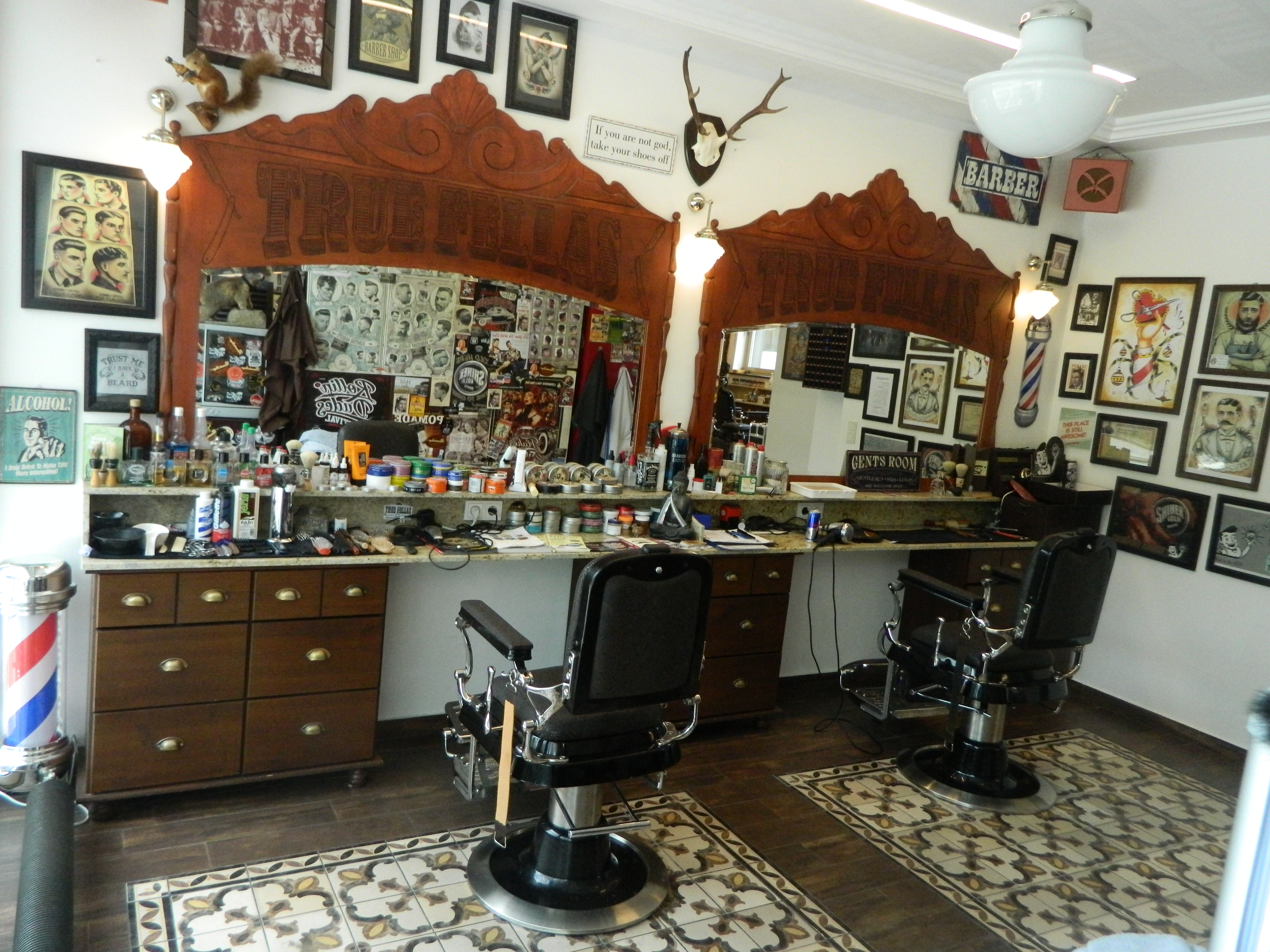 BARBER SHOP BARBIER FRISEUR BLECHSCHILD 20 x 30 cm mit PRÄGUNG! 