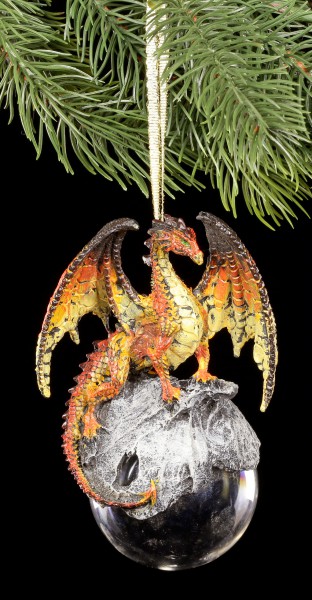 Gothic Fantasy Christbaum Schmuck Figur Kugel Christbaumkugel Drache 