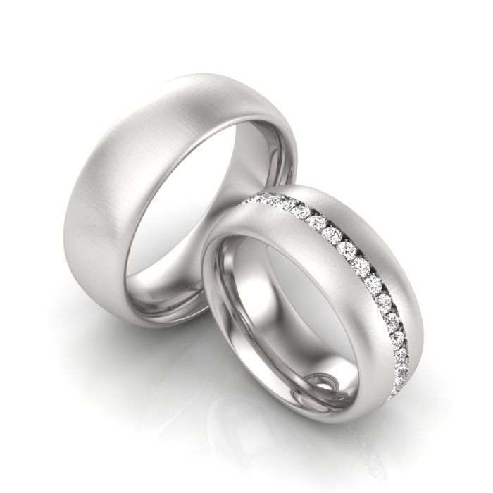 2 Partnerringe Eheringe Verlobungsringe aus Titan Ring Gravur Gratis TD103 