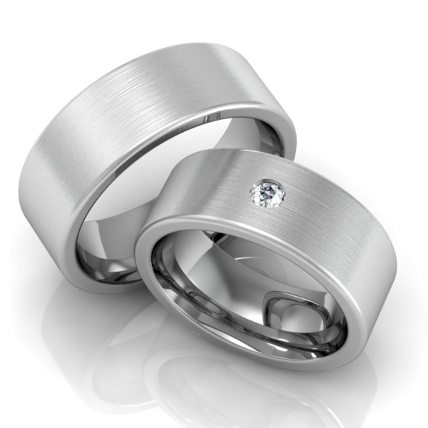 Ring Freundschaftsringe Partnerringe Verlobungsringe Edelstahl Silber mit Gravur 