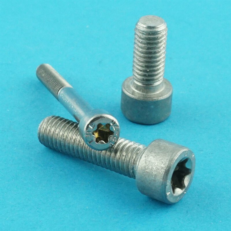 50 Stück M1,6X4 Zylinderkopfschrauben ISO 14579 mit TORX EDELSTAHL V2A 