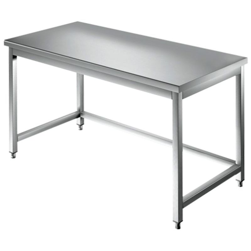 Edelstahl Arbeitstisch Küchentisch Edelstahltisch mit Aufkantung Gastro Tisch 