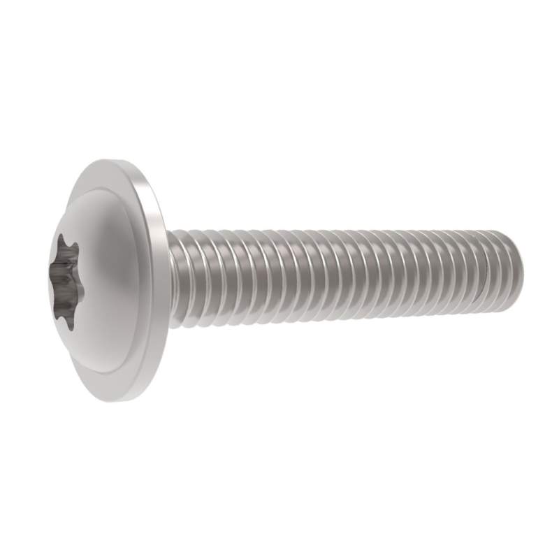 25 Stück Linsenkopfschrauben mit TORX ISO 7380 M2X6 V2A SCHWARZ 