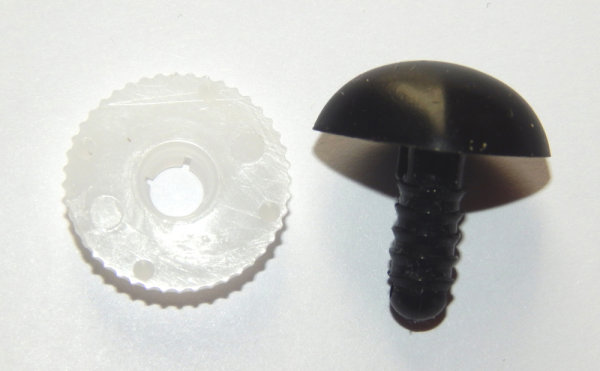 Teddy Kunststoffnase Nase schwarz 18mm NEU #1 