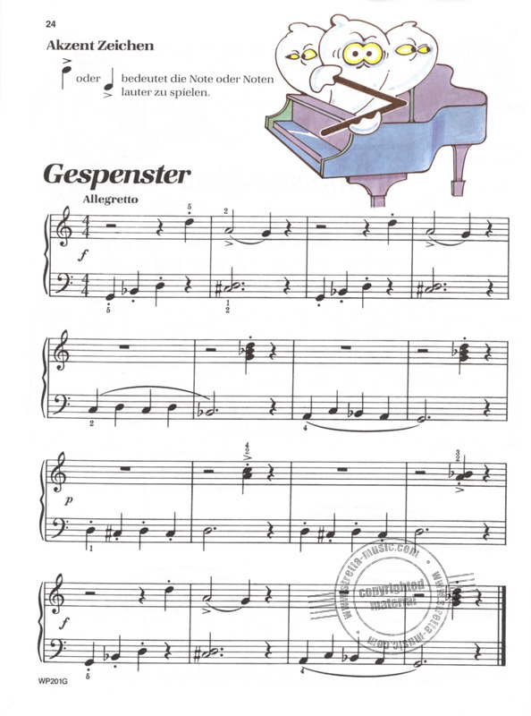 WP 201G Bastien Piano Basis Klavierschule für Kinder Stufe 1 