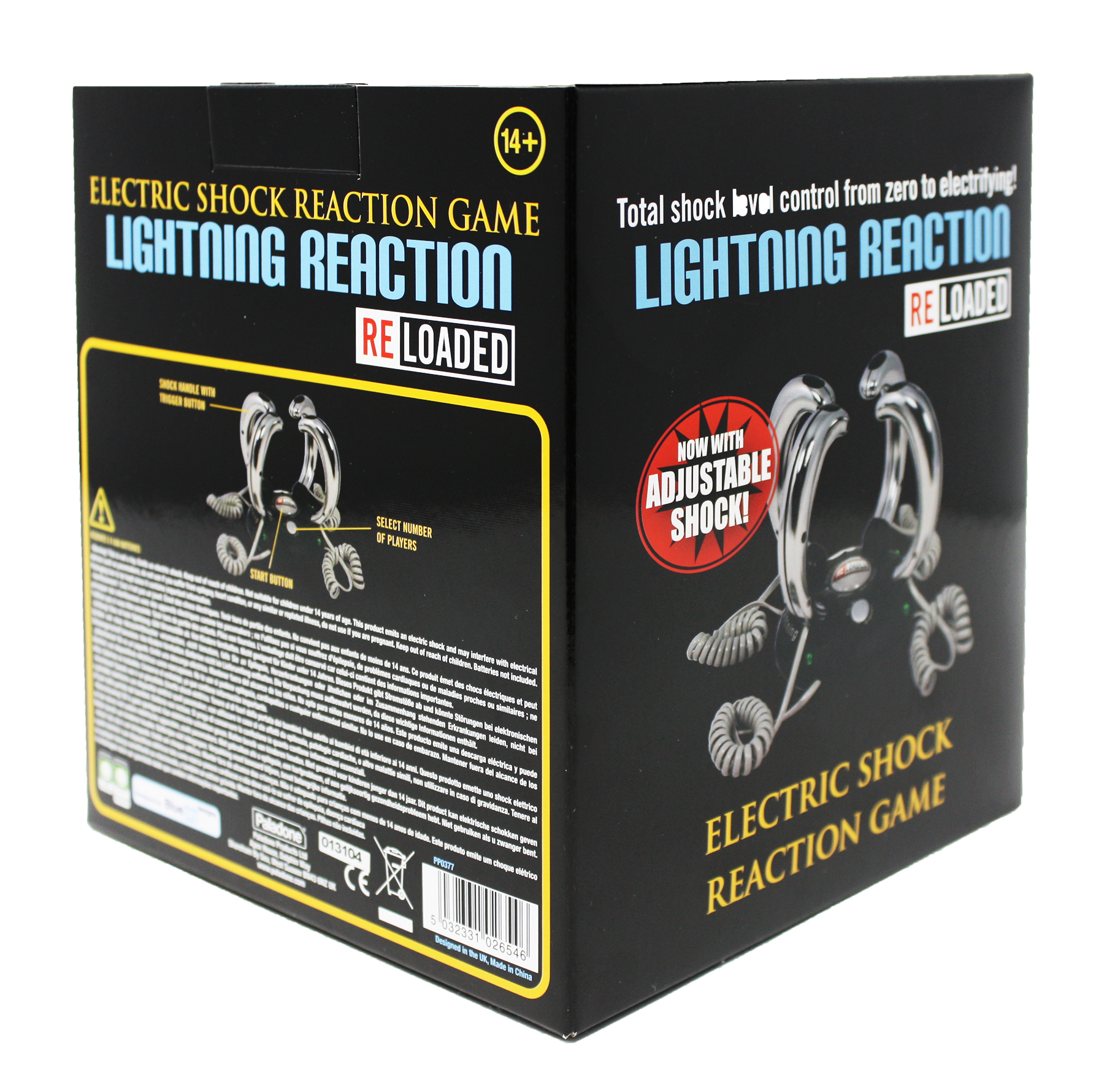 Lightning Reaction Elektroschock Spiel Partyspiel Schock Trinkspiel Reaktion NEU 