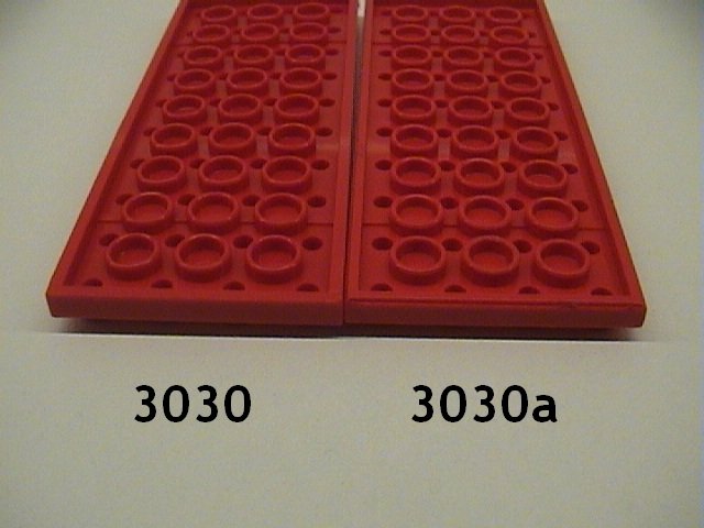 LEGO PART 3030 BLACK PLATE 4 X 10 FOR 2 PIECES 