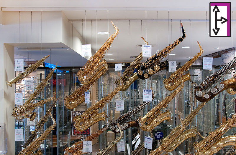 A3 Hook On rod Window wire rope cable display ceiling floor Acrylic Pocket shop 