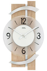 Wanduhr in Nierenform 35 x 36 cm Uhr Küchenuhr Wohnzimmeruhr Wohnzimmerwanduhr 