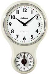 XL Atlanta 51 Wanduhr Ø 40 cm Bürouhr Quarzuhr Küchenuhr Werkstattuhr Büro 742 