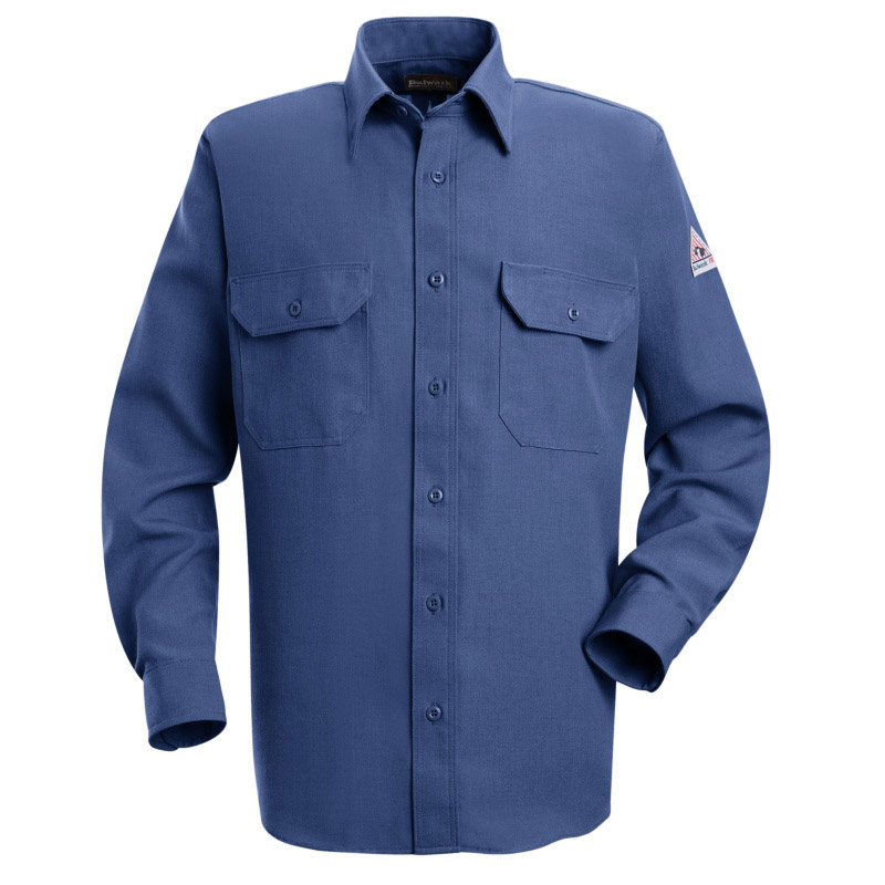 Bulwark Flame Resistant Shirts Nomex 4.5 oz Lightweight Button Front Uniform 