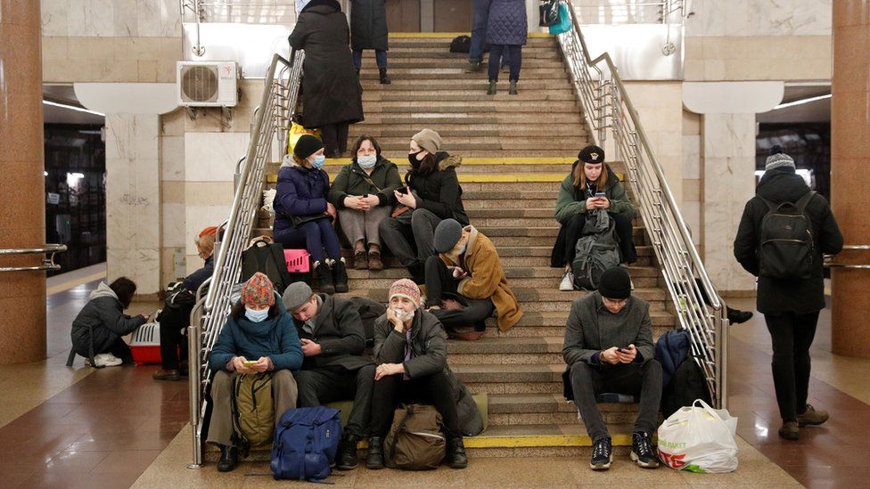 Ukraine Residents Shelter In Kyiv Metro Ukraine Residents Shelter In Kyiv Metro