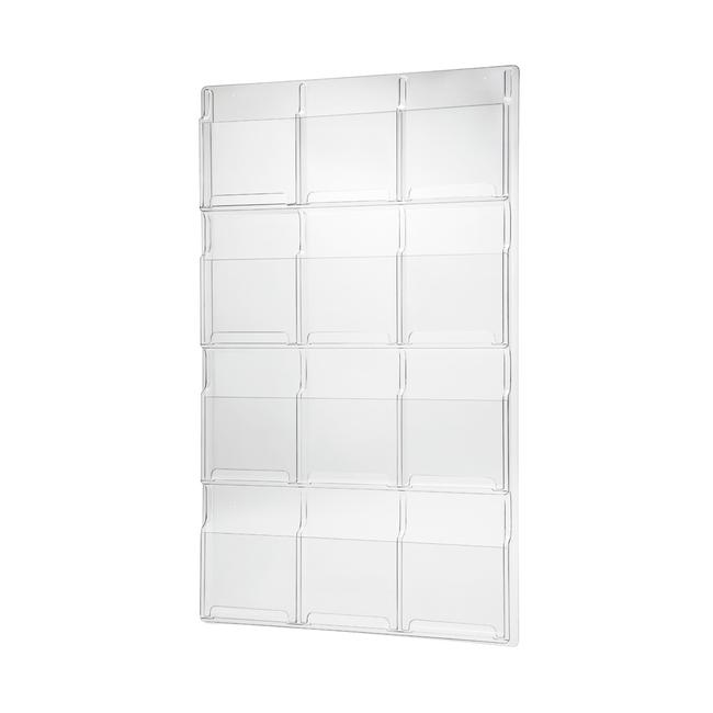 1/3 A4 A5 DIN Acrylic Display Brochure Holder Leaflet Wall Mounted Self Adhesive 