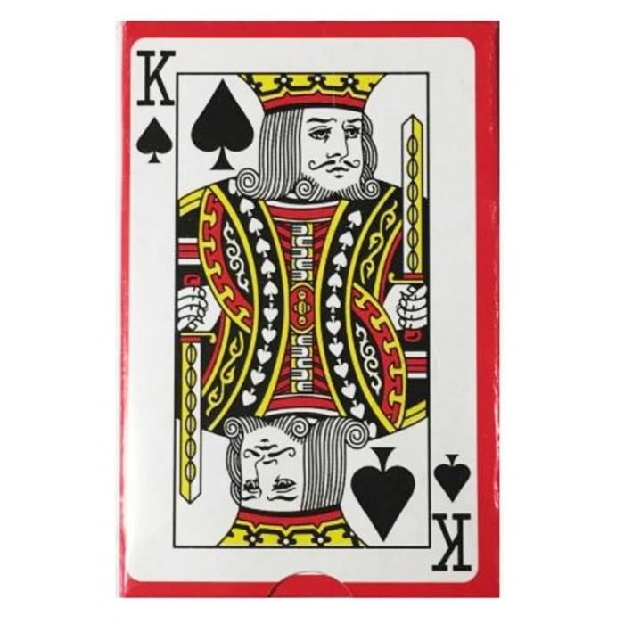 1 Paquet de 54 Cartes à Jouer Jeu Poker Bridge Rami Bataille 