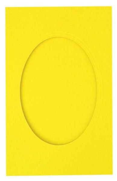 bananengelb Passepartoutkarten 5er Pck 