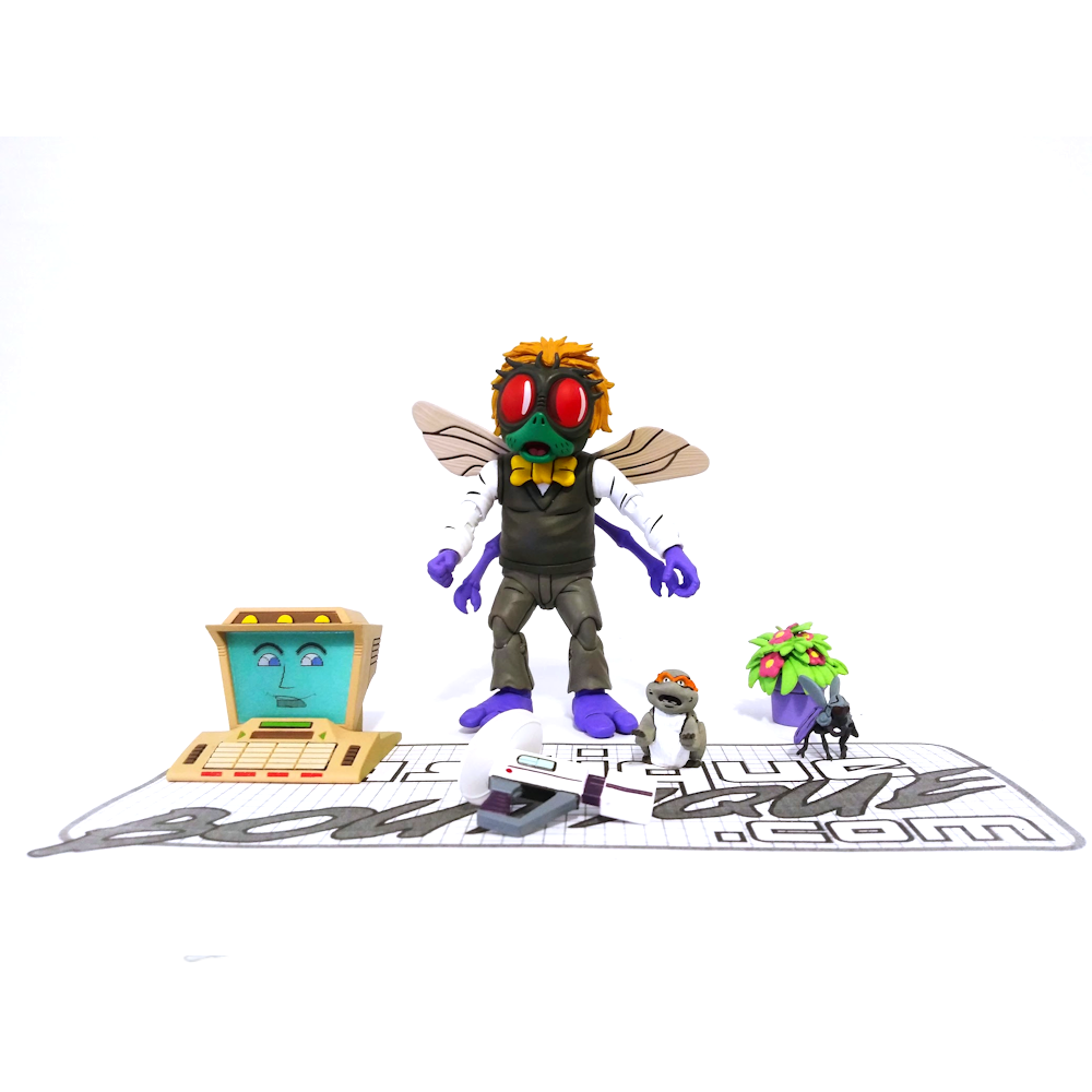 Teenage Mutant Ninja Turtles Cartoon Splinter and Baxter Stockman 2 Pack 