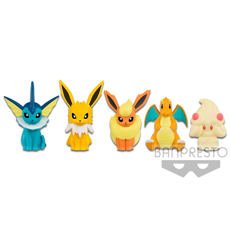 Flamara I love Evoli stehend Plüschtier Pokemon Original Japan Banpresto 