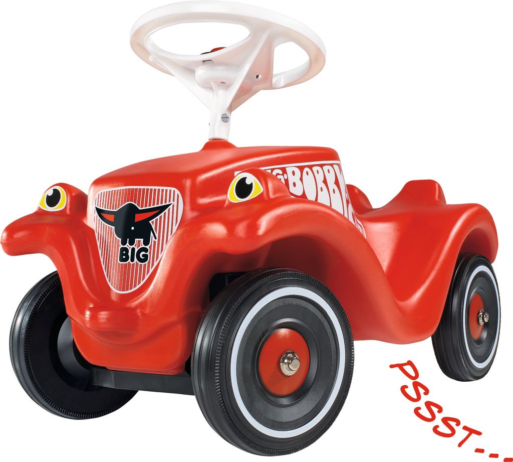 Spielzeug Kinderauto BIG Bobby-Car Whisper Wheels Kunststoff Kinderfahrzeug 