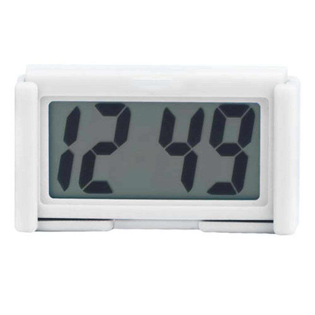 Mini Autouhr Digital LCD KFZ Zeit Datum Anzeige Uhr Armaturenbrett LKW Auto 