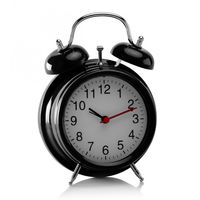 Nostalgischer Retro Batterie Wecker Classico schwarz 