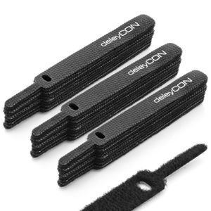 40 x Klettkabelbinder 160 x 16 mm neonrot Kabelbinder Kabel Klettband Kabelklett 