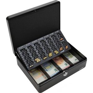 £ mit Münzzählbrett HMF Geldkassette Geldzählkassette 25 cm Britische Pfund 