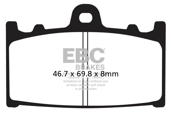 Brake Pads Sinter EBC FA161HH Rear For Kawasaki Z ZRX ZX-12R ZX-7R ZXR ZZR 