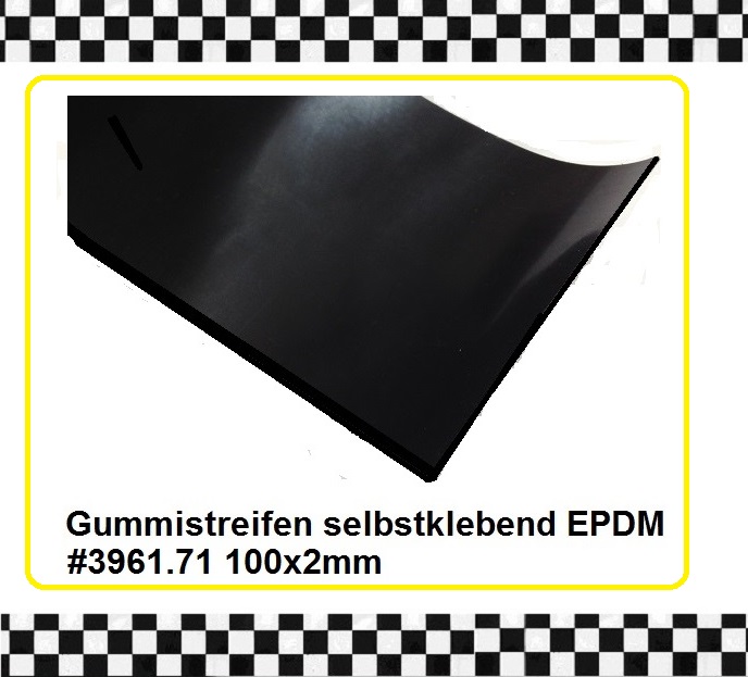 3,20 €/m Vollgummidichtband 9,50 Meter x 100 x 1 mm Gummistreifen Hartgummi 