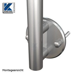 einseitig K240 VA Ronden Inox für Geländer Edelstahl Edelstahlronden 140x10 mm 