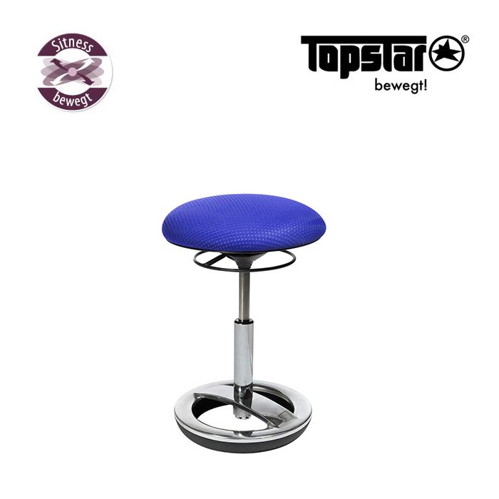 Büro-Hocker Drehstuhl Drehhocker Stuhl Topstar Sitness Bob weiß 3-D Stoff B-Ware 