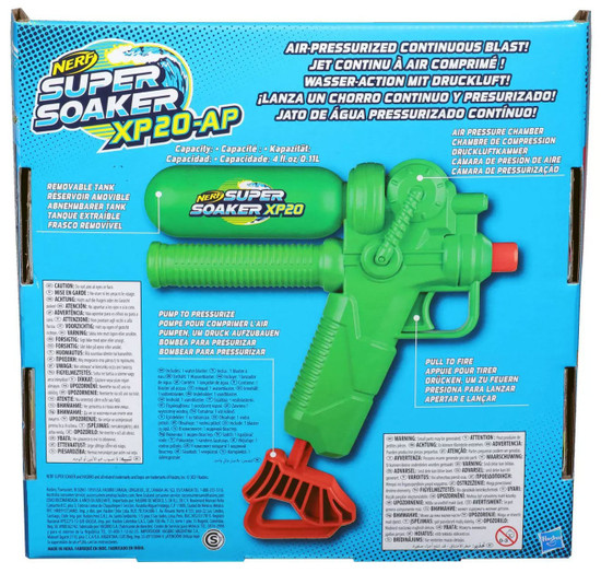 Hasbro Nerf Super Soaker XP30 Wasserblaster Wasser-Action mit Druckluft 